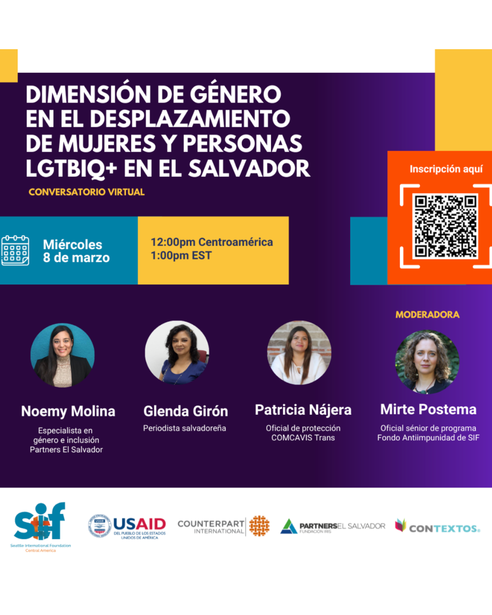 Dimensión de género en el desplazamiento de mujeres y personas LGTBIQ+ en El Salvador